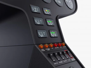 Aircraft Instrument Panel v 1 3D Model