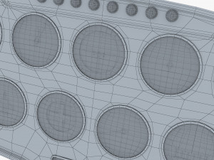 Aircraft Instrument Panel v 1 3Dモデル