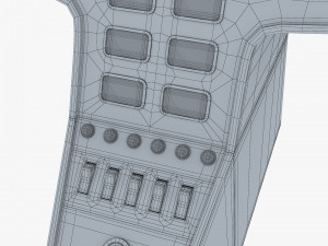 Aircraft Instrument Panel v 1 3Dモデル