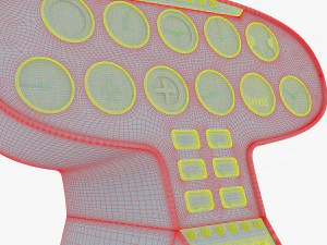 Aircraft Instrument Panel v 1 3D Model