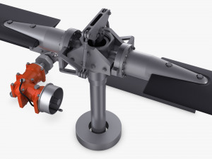Helicopter Rotor System v 1 Modelo 3D