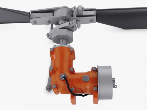 Helicopter Rotor System v 1 3D Model