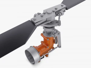 Helicopter Rotor System v 1 3D Model