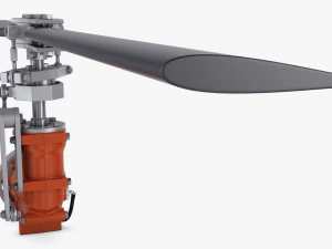 Helicopter Rotor System v 1 3D Model