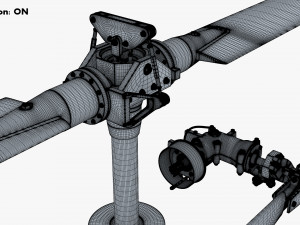 Helicopter Rotor System v 1 Modelo 3D