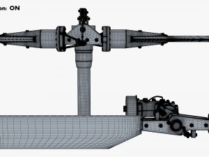 Helicopter Rotor System v 1 3D Model