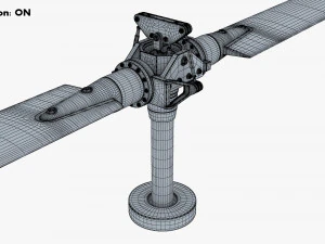 Helicopter Rotor System v 1 3D Model