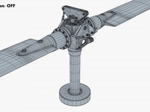 Helicopter Rotor System v 1 3D Model