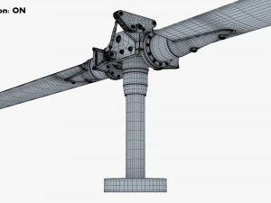 Helicopter Rotor System v 1 3D Model