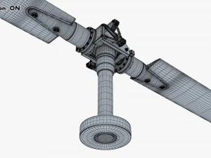 Helicopter Rotor System v 1 3D Model
