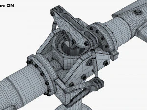Helicopter Rotor System v 1 3D Model