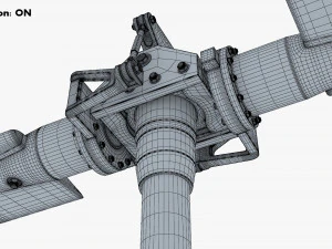 Helicopter Rotor System v 1 3D Model