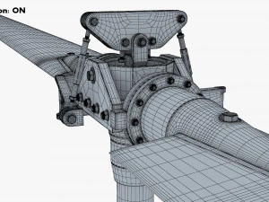 Helicopter Rotor System v 1 3D Model