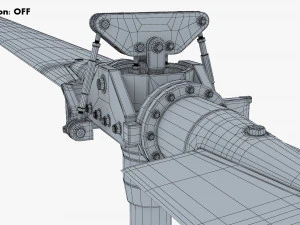 Helicopter Rotor System v 1 3D Model