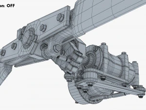 Helicopter Rotor System v 1 3D Model
