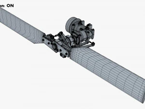 Helicopter Rotor System v 1 3D Model