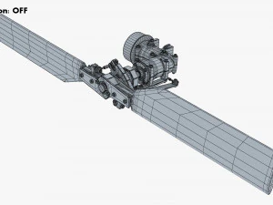 Helicopter Rotor System v 1 3D Model