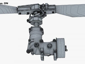 Helicopter Rotor System v 1 3D Model