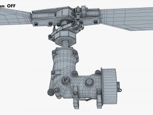 Helicopter Rotor System v 1 3D Model