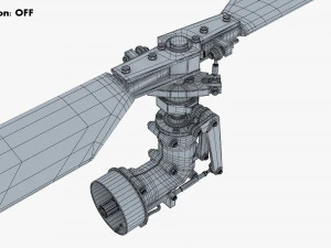 Helicopter Rotor System v 1 3D Model