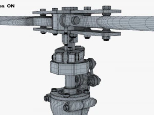 Helicopter Rotor System v 1 3D Model