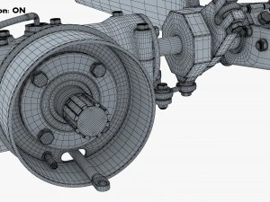 Helicopter Rotor System v 1 3D Model