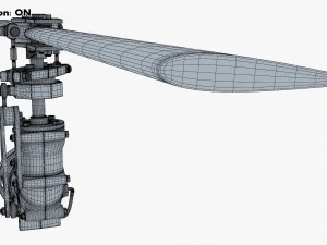 Helicopter Rotor System v 1 3D Model