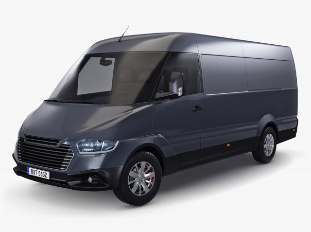 Generic Commercial Cargo Van M 3 3D-Modell .c4d .max .obj .3ds .fbx .stl .blend 