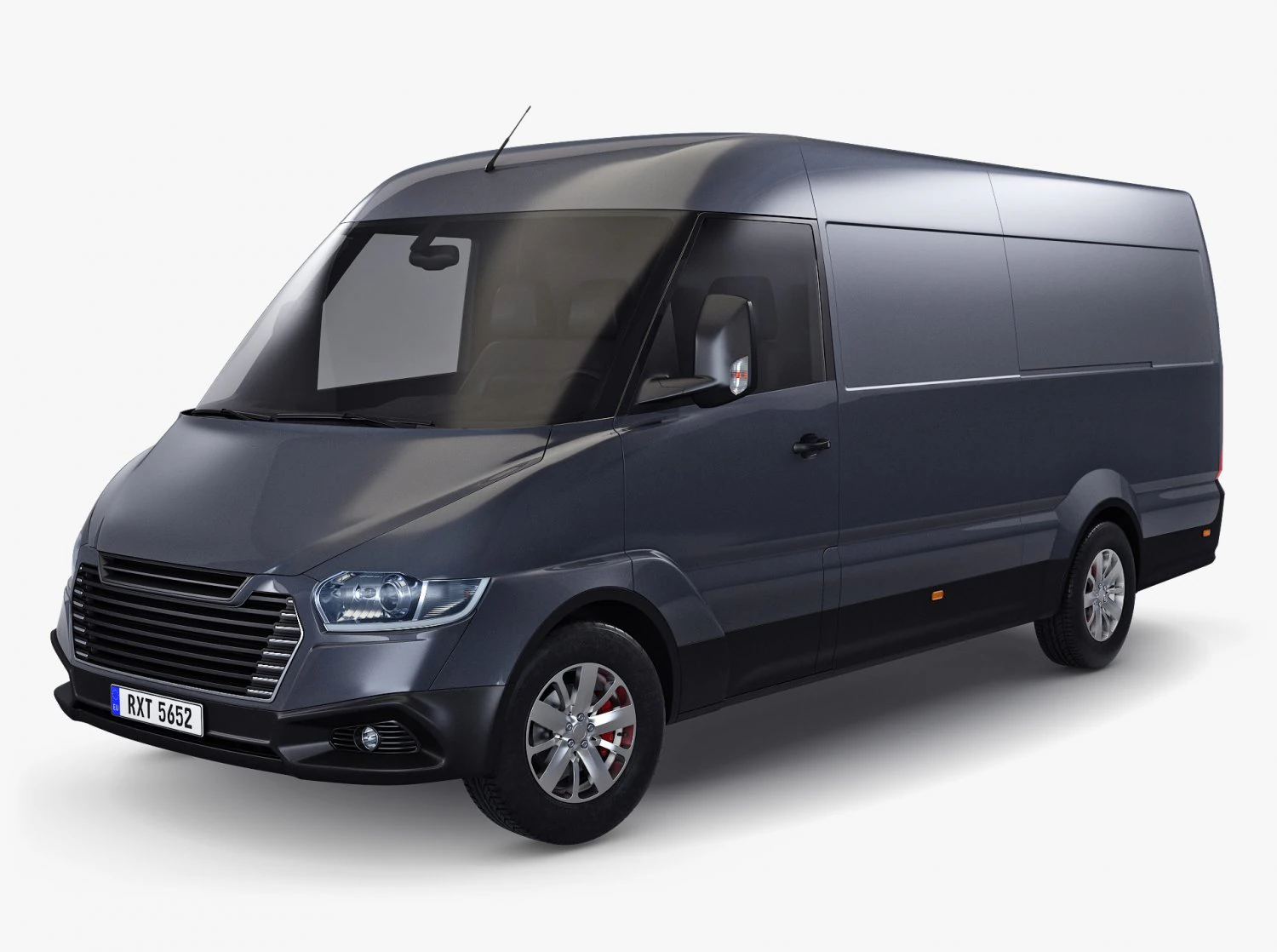 Van de carga comercial genérica M 3 Modelo 3D .c4d .max .obj .3ds .fbx .stl .blend