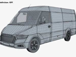Van de carga comercial gen&eacute;rica M 3 Modelo 3D