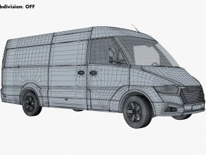 Van de carga comercial gen&eacute;rica M 3 Modelo 3D