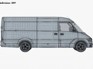 Van de carga comercial gen&eacute;rica M 3 Modelo 3D