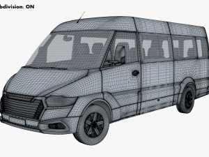 Generic Passenger Van M 2 3D Model