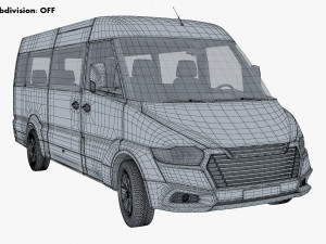 Generic Passenger Van M 2 3D Model