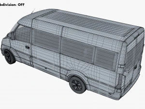 Generic Passenger Van M 2 3D Model
