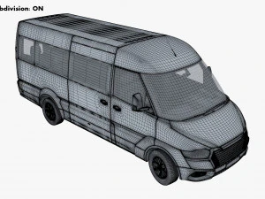 Generic Passenger Van M 2 3D Model