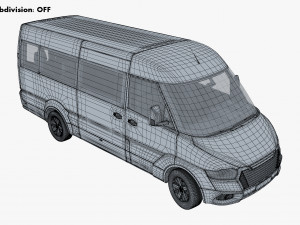 Generic Passenger Van M 2 3D Model