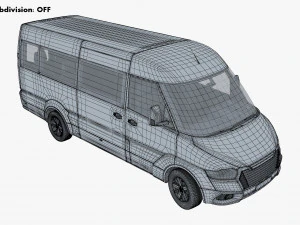 Generic Passenger Van M 2 3D Model