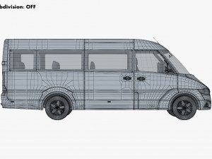 Generic Passenger Van M 2 3D Model