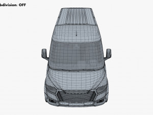 Generic Passenger Van M 2 3D Model