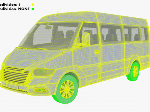Generic Passenger Van M 2 3D Model