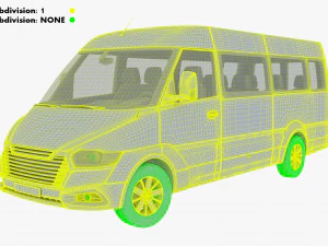 Generic Passenger Van M 2 3D Model