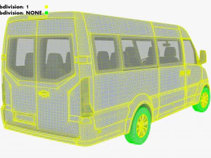 Generic Passenger Van M 2 3D Model