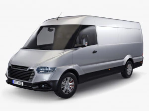 Furgone da carico commerciale generico M 4 Modello 3D