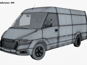 Generic Commercial Cargo Van M 4 3D Model