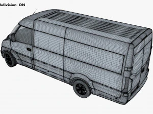 Generic Commercial Cargo Van M 4 3D Model