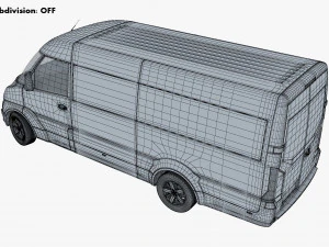 Generic Commercial Cargo Van M 4 3D Model