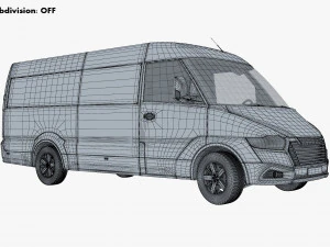 Generic Commercial Cargo Van M 4 3D Model