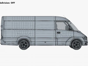 Generic Commercial Cargo Van M 4 3D Model