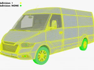 Generic Commercial Cargo Van M 4 3D Model